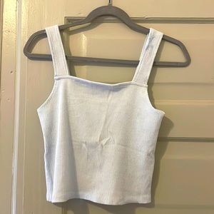 American Eagle Powder Blue Crop Tank Top
